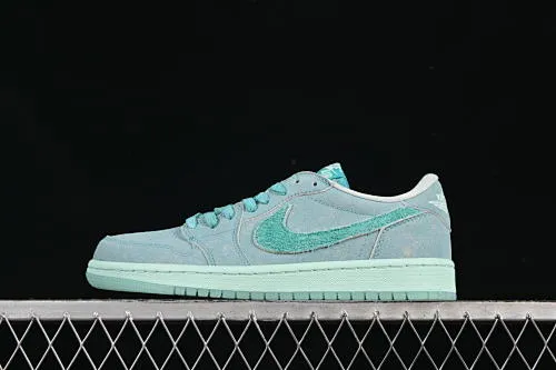 All categories Air Jordan Jordan series basketball shoes Air Jordan 1 Low Air Jordan 1 Low "Washed Teal" AJ1 Joe 1 washed celadon low-top cultural casual sneakers HQ8111-300
